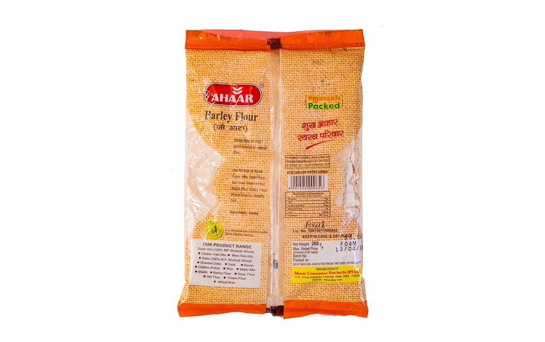Ahaar Barley Flour    Pack  200 grams
